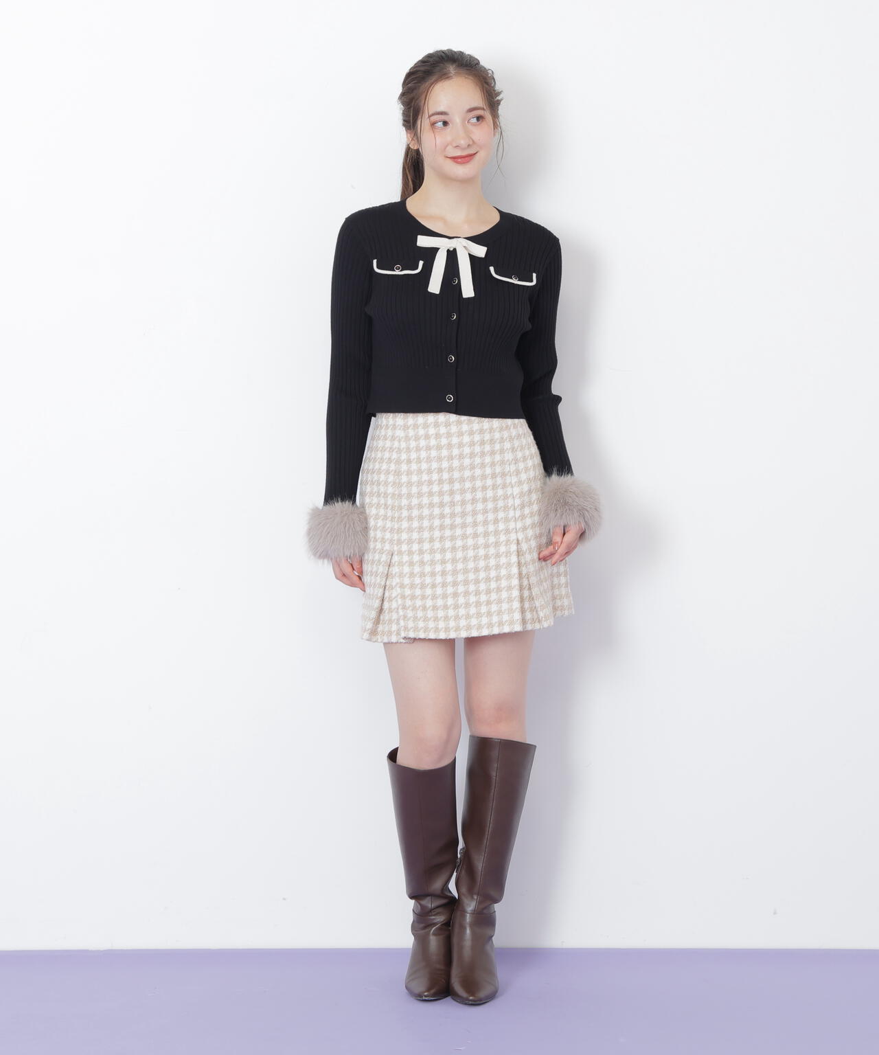 袖フェイクファーカーデトップス | JILL by JILL STUART（ジル バイ