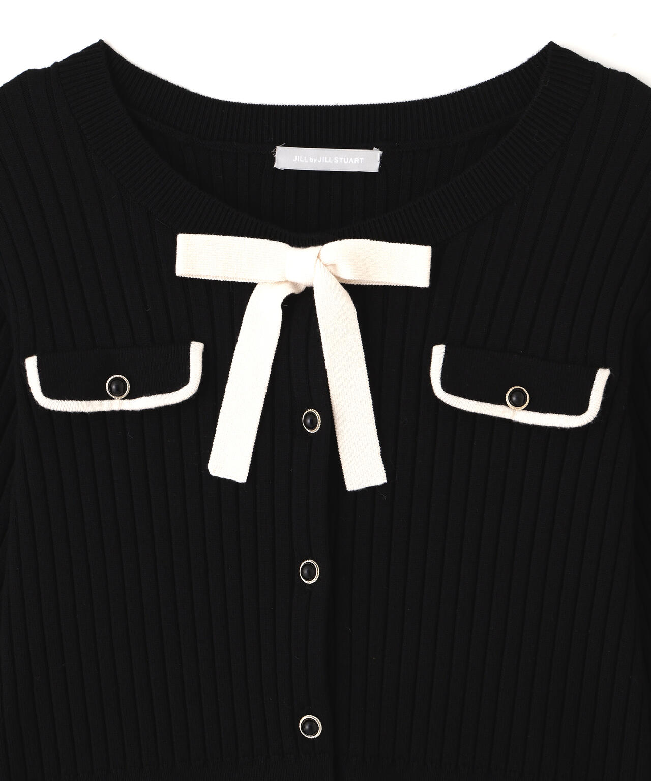 袖フェイクファーカーデトップス