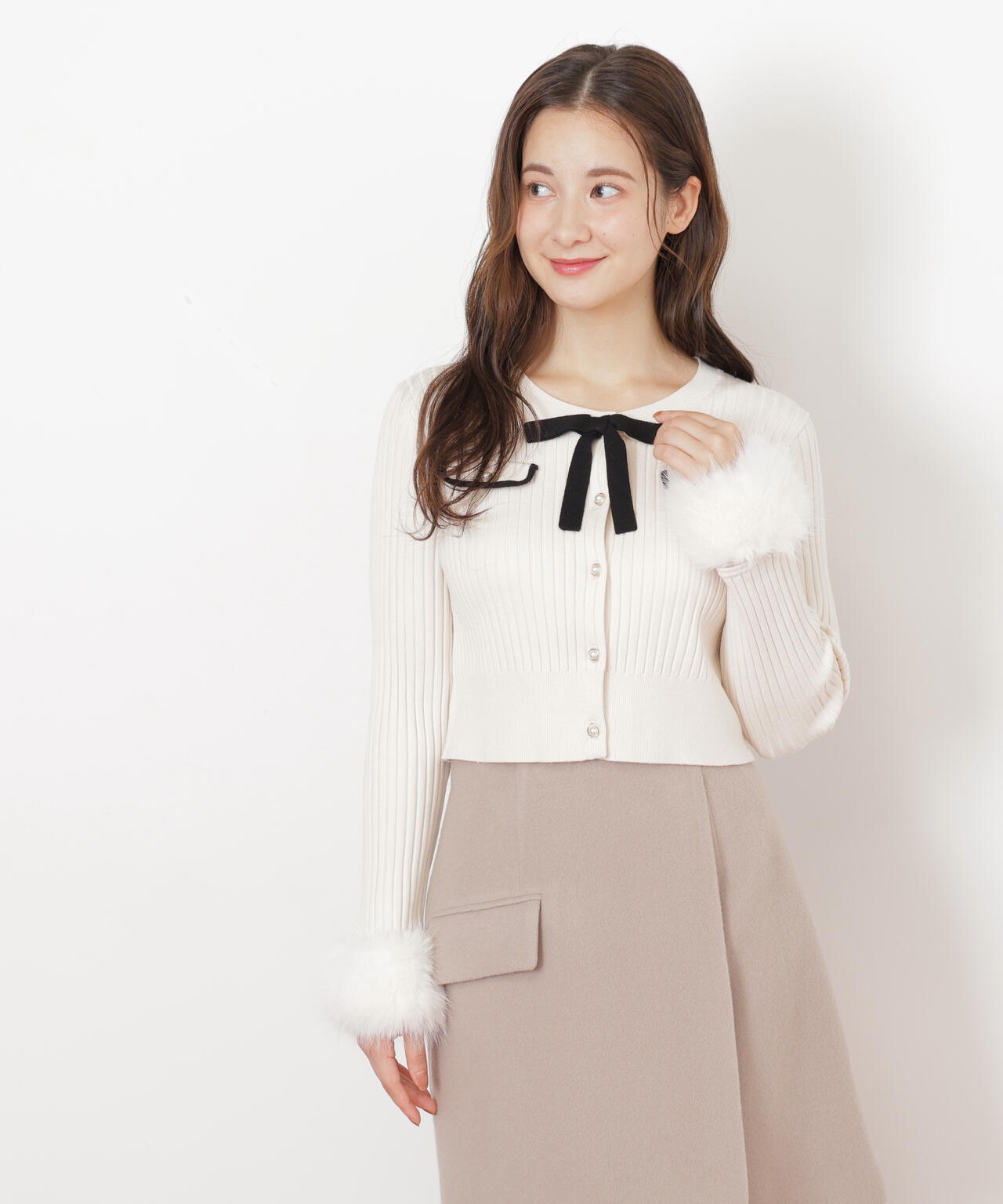 袖フェイクファーカーデトップス | JILL by JILL STUART（ジル バイ