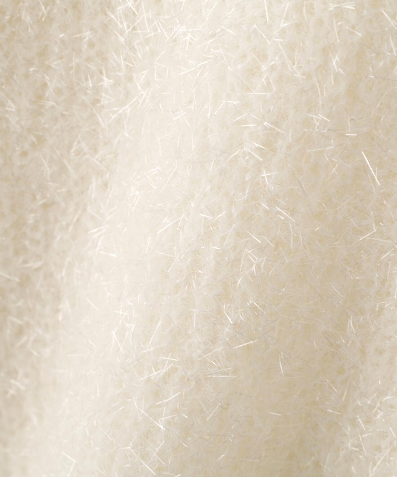 サイドリボンフィルムフェザーニット