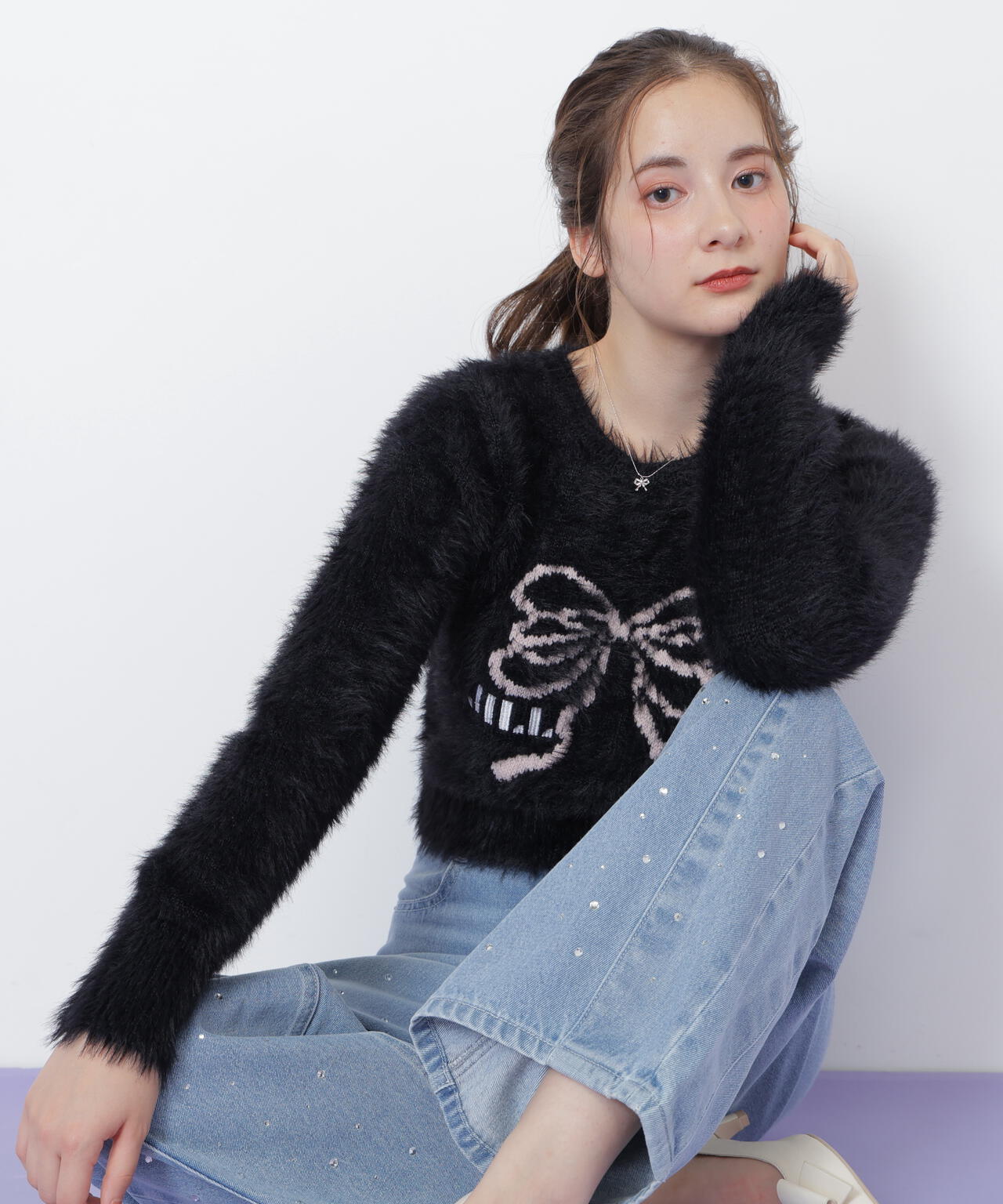 フェザーリボンジャガードニット | JILL by JILL STUART（ジル バイ