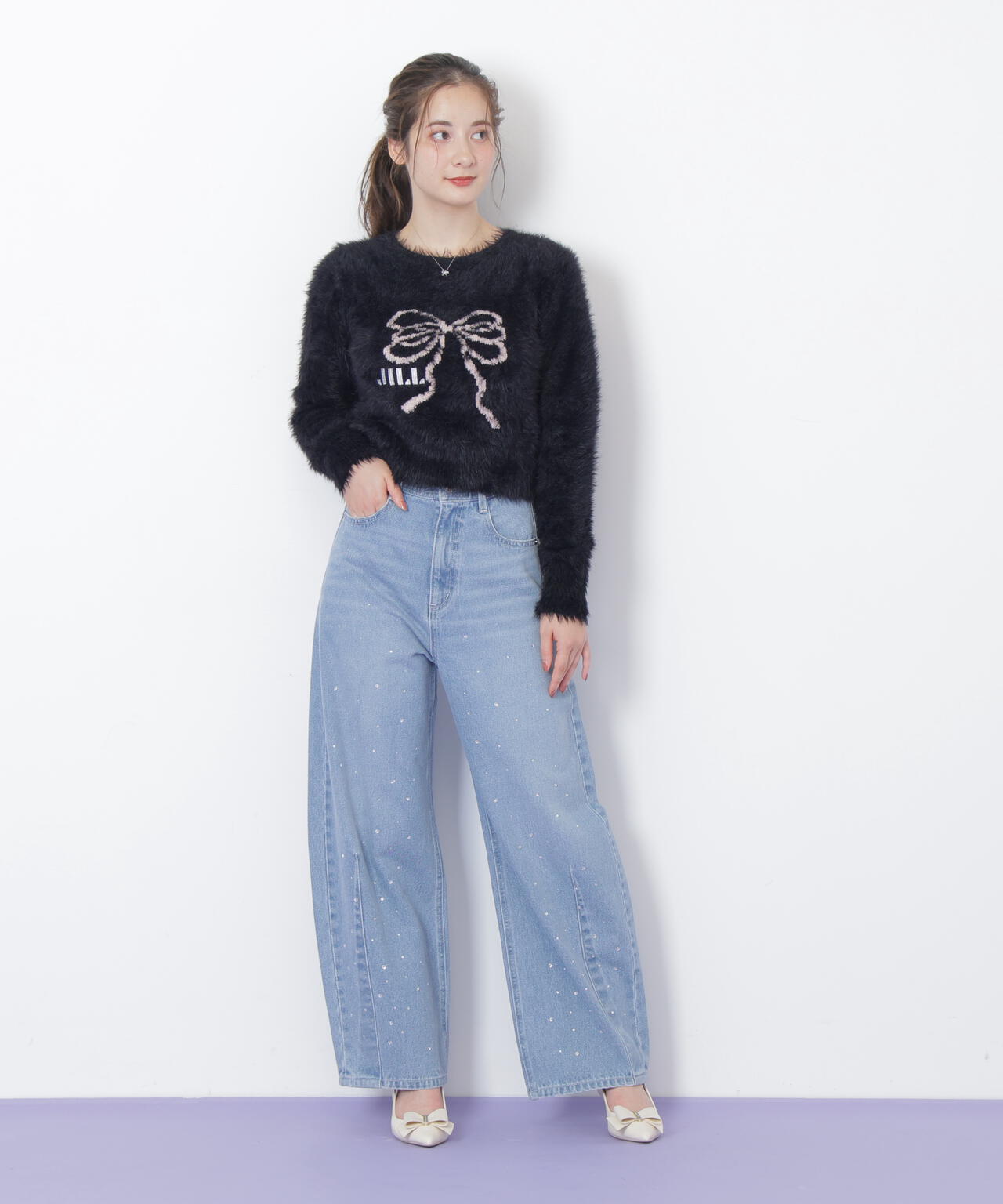 フェザーリボンジャガードニット | JILL by JILL STUART（ジル バイ