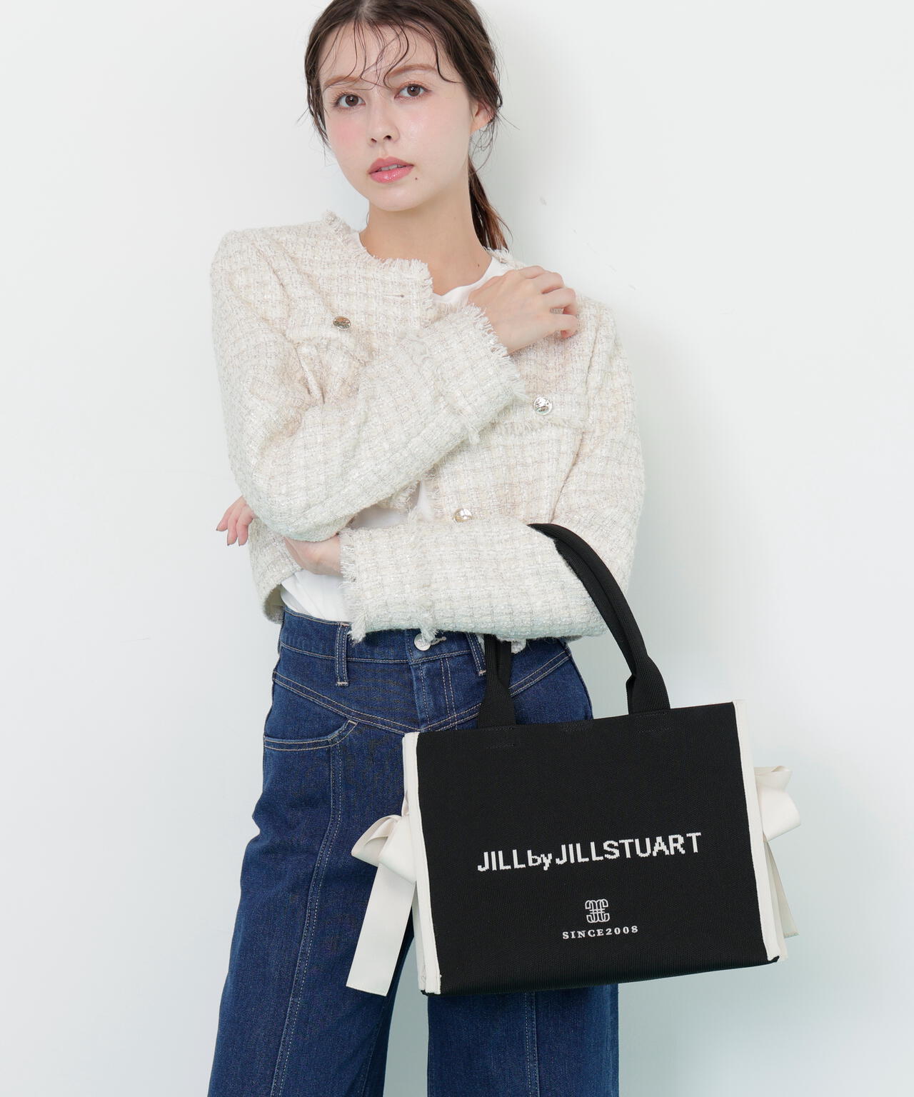 サイドリボンニットトートバッグ | JILL by JILL STUART(ジル サイドリボンニットトートバッグ | JILL by JILL STUART(ジル