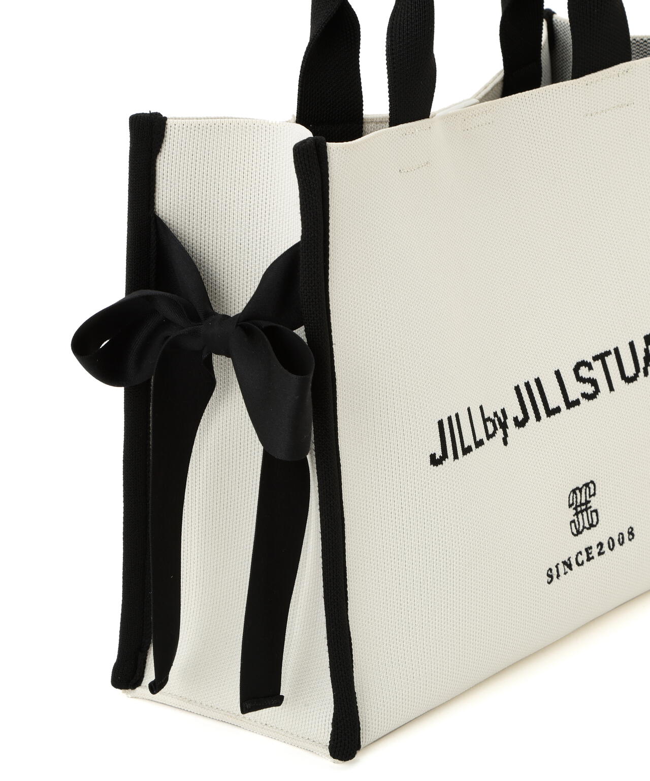 ☆JILLSTUART☆ ナイロン リボン ポイント トートバッグ サイドリボンニットトートバッグ | JILL by JILL STUART（ジル
