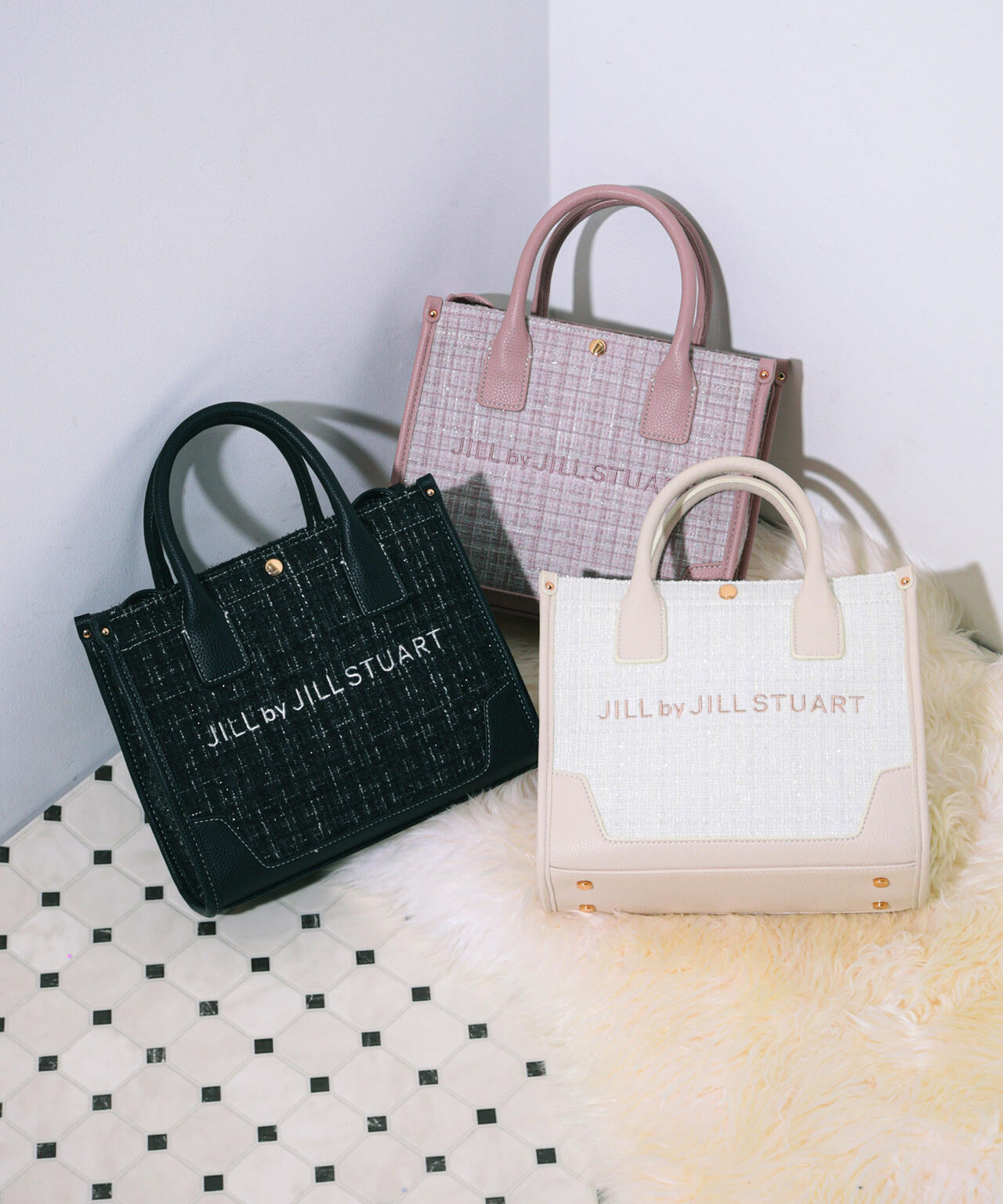 WEB限定カラーあり＞ツイードショルダートート | JILL by JILL STUART