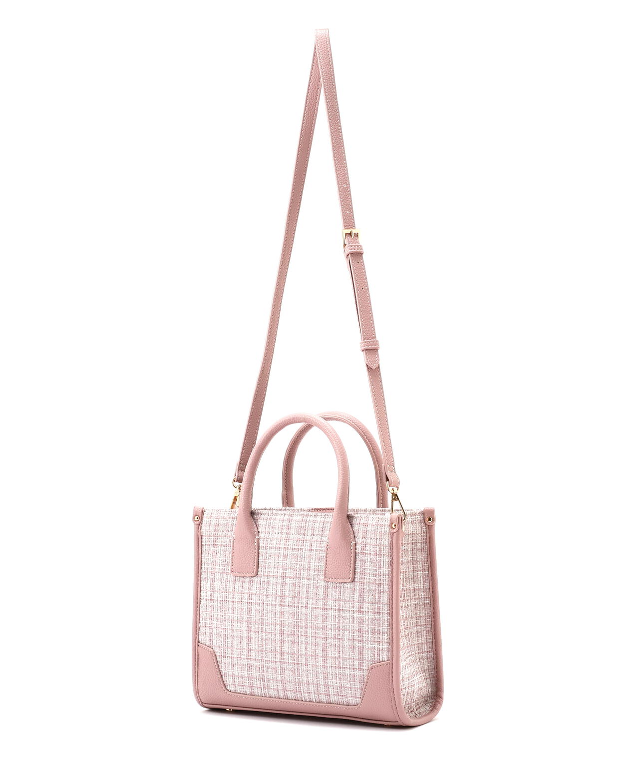 ＜WEB限定カラーあり＞ツイードショルダートート