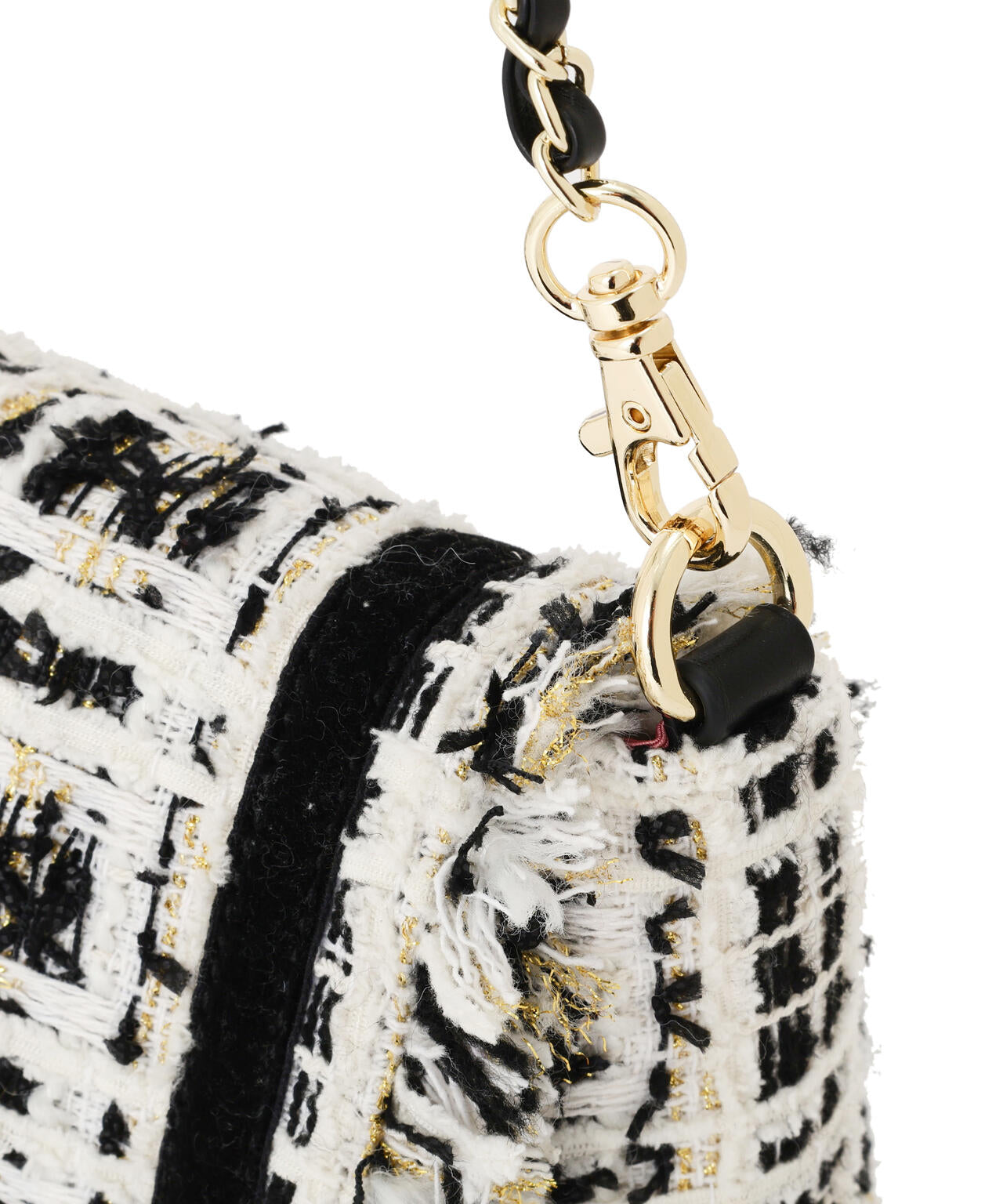 ツイードフラップバッグ