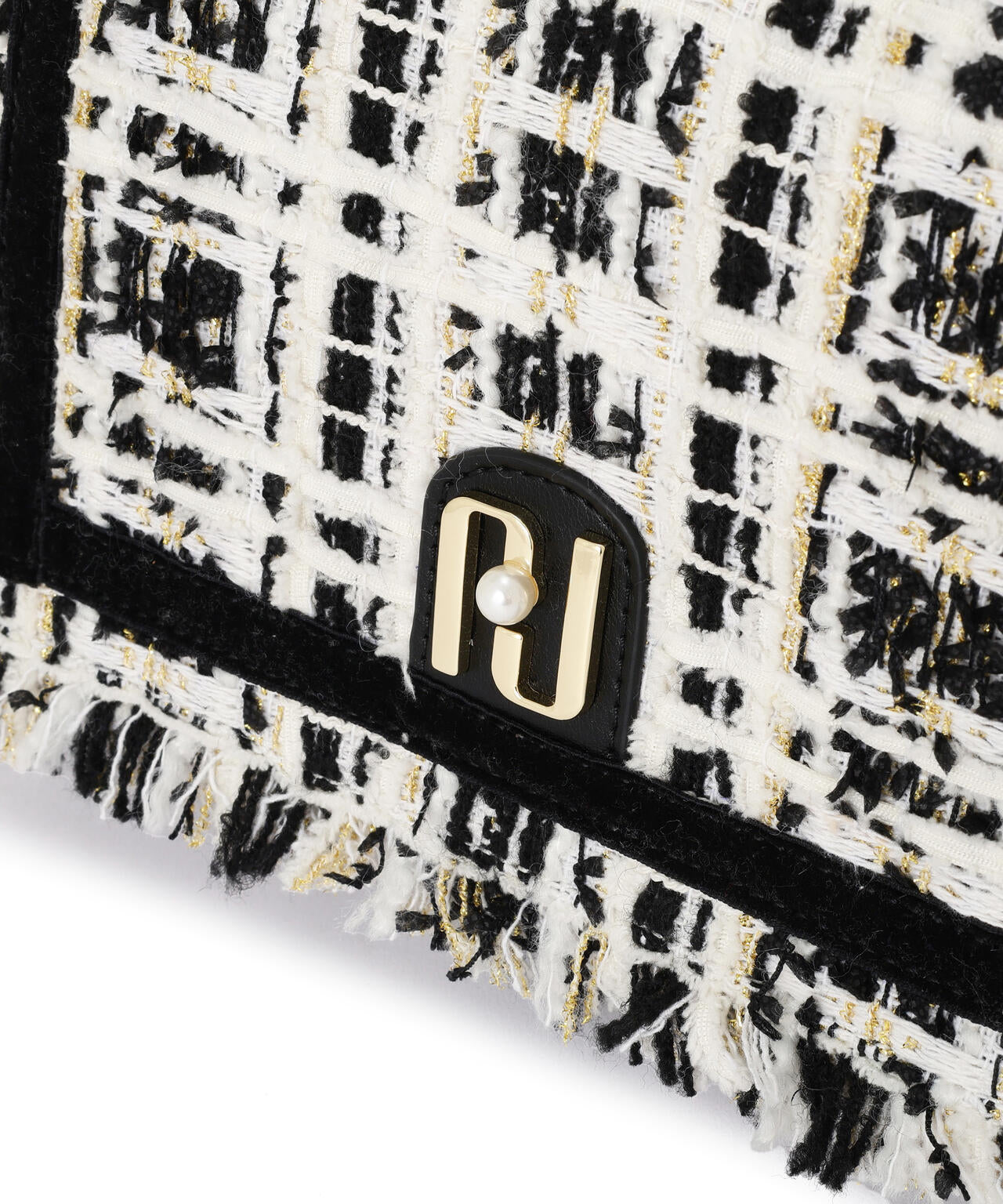 ツイードフラップバッグ