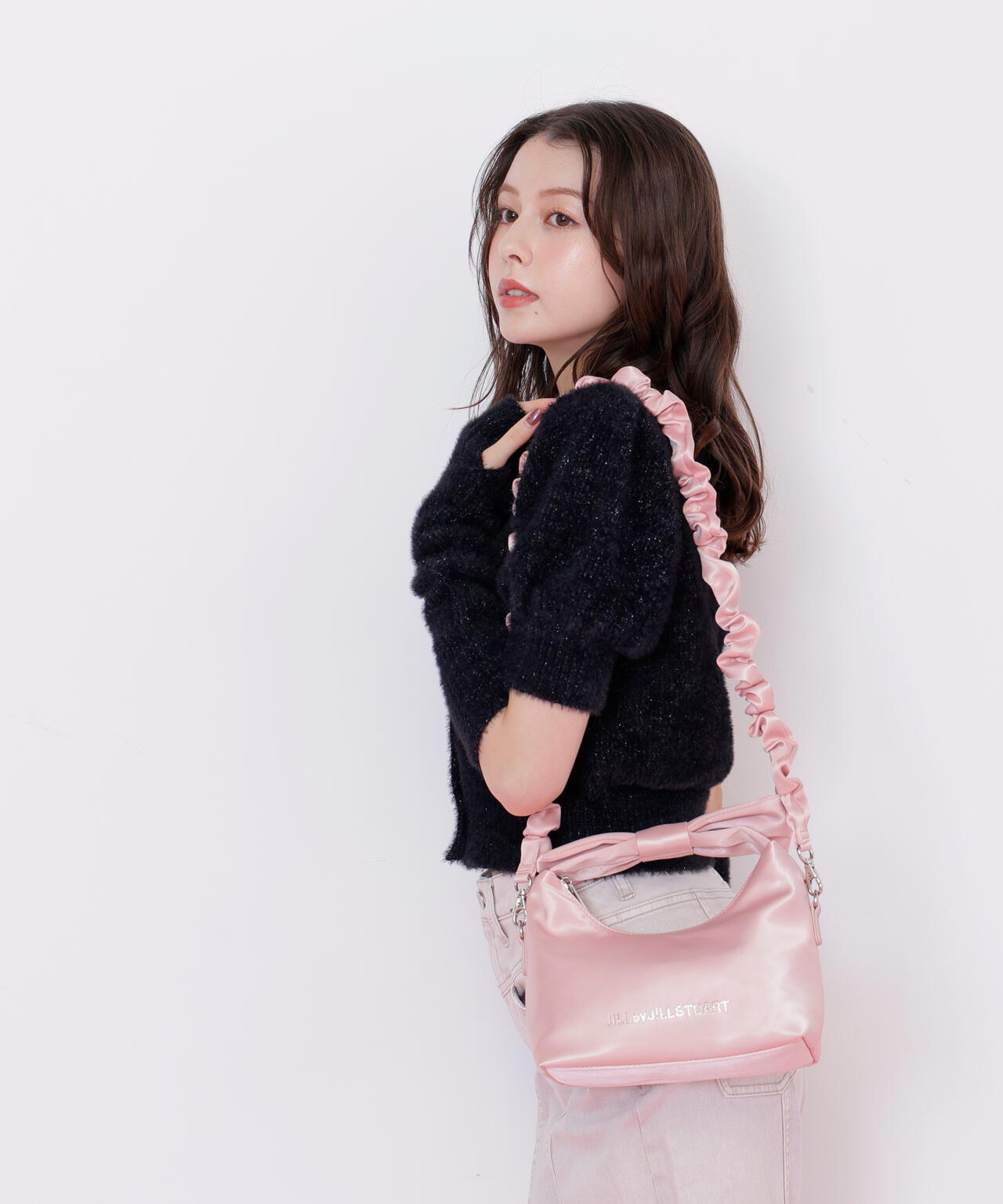 リボンハンドルサテンバッグ | JILL by JILL STUART（ジル バイ ジル