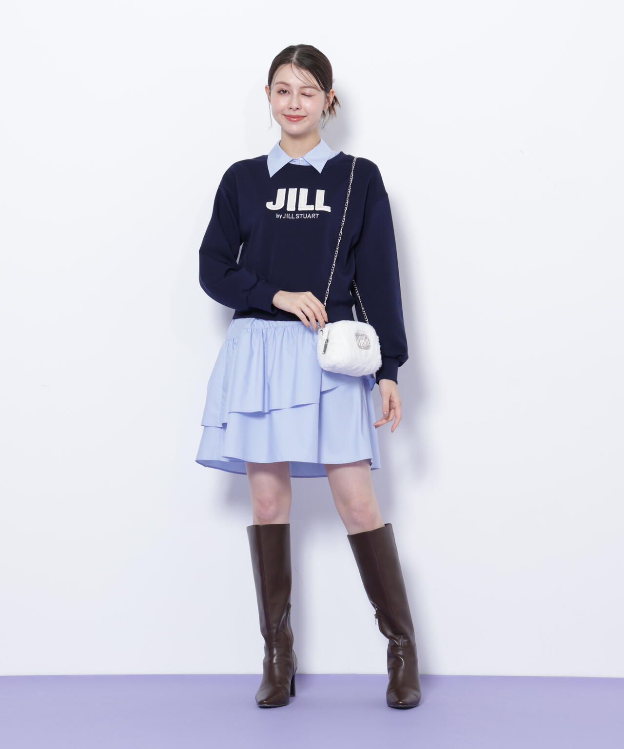 Wink J フェイクファーポシェット