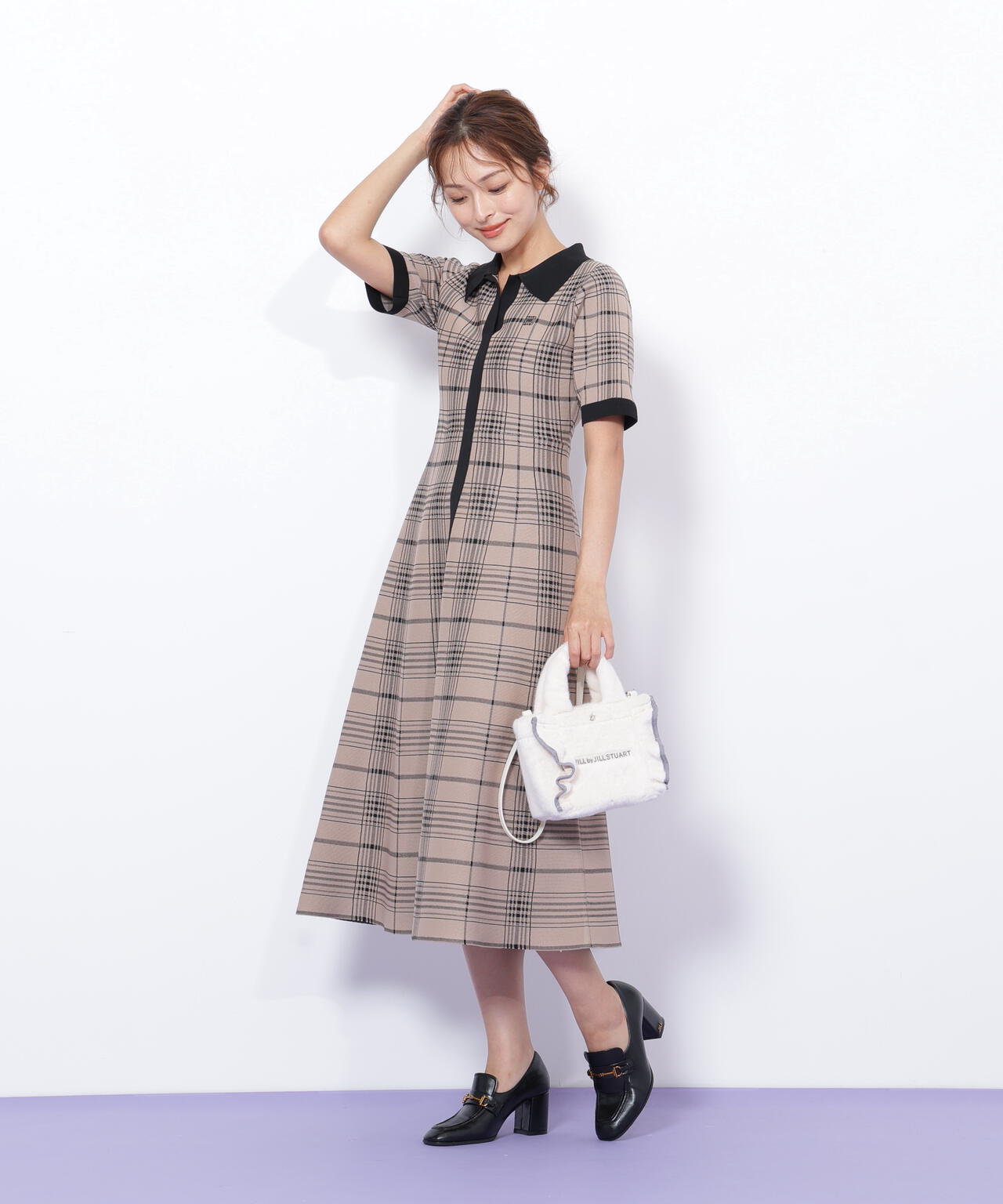 ＜フリルトートミニ＞フェイクファー