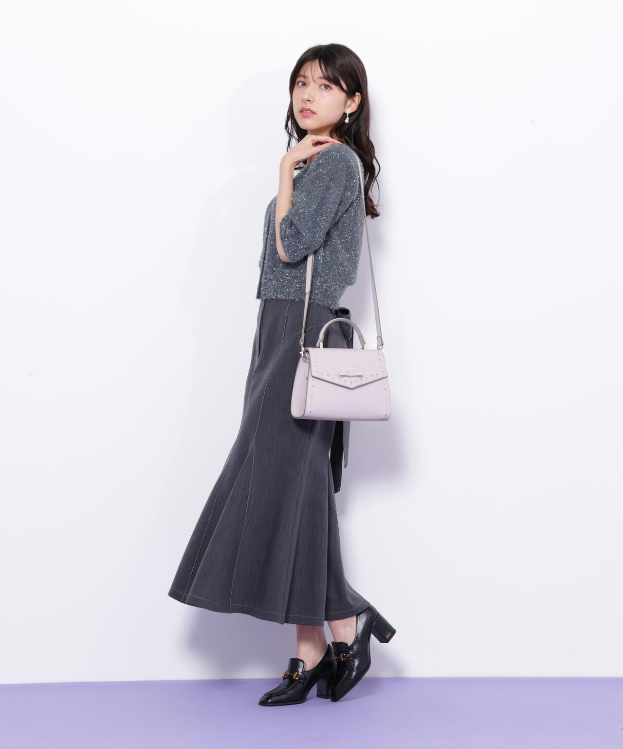 ビジュースタッズフラップショルダーバッグ | JILL by JILL STUART