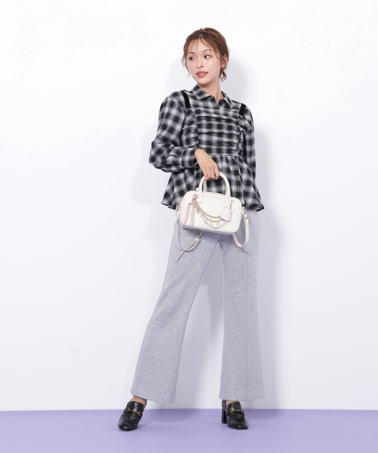 チャーム付きミニボストン