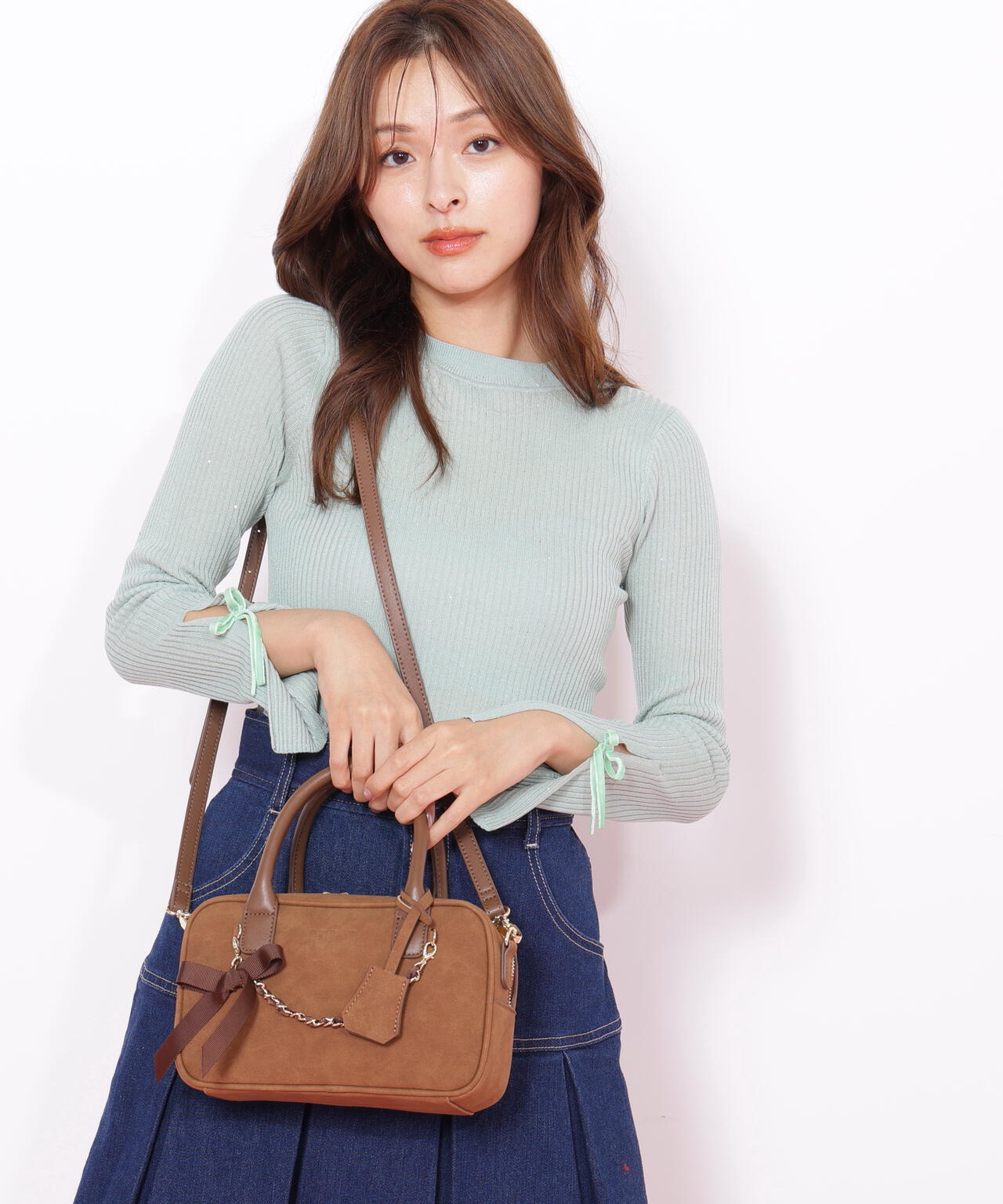 チャーム付きミニボストン