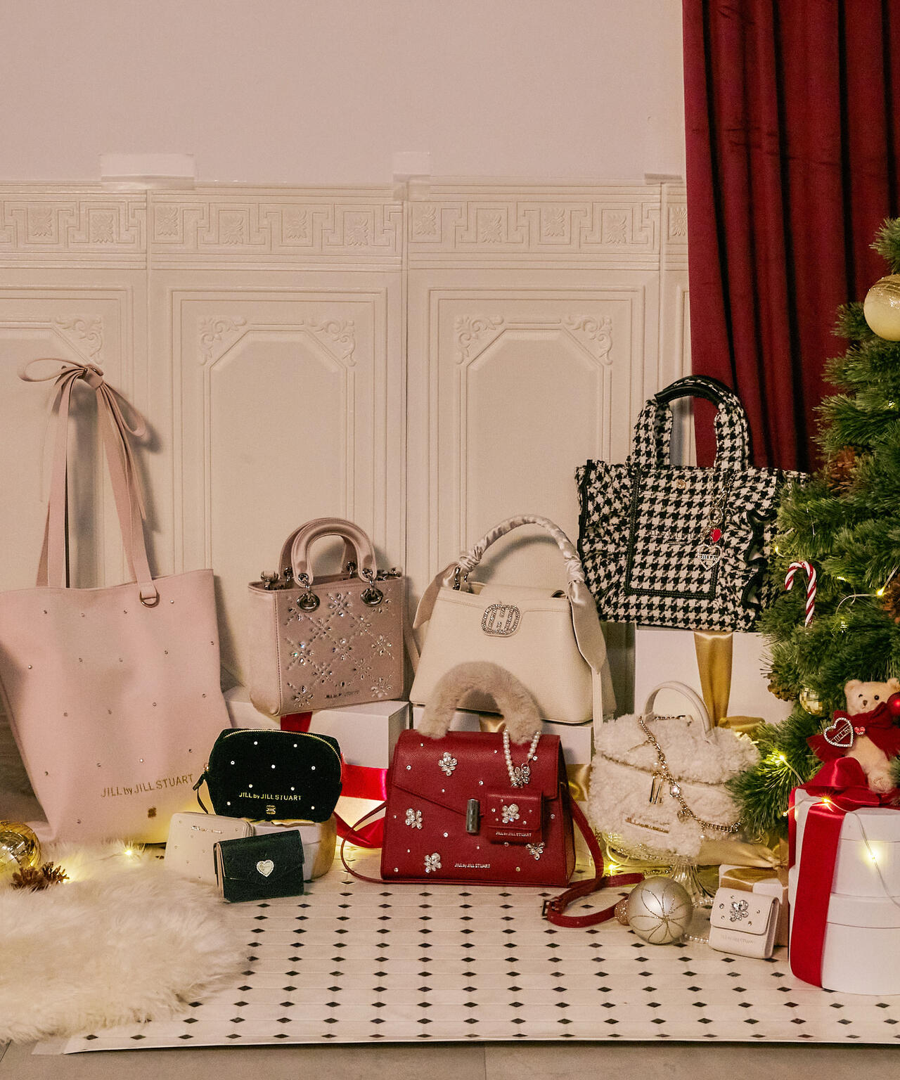 ランダムビジューファーハンドルバッグ | JILL by JILL STUART（ジル