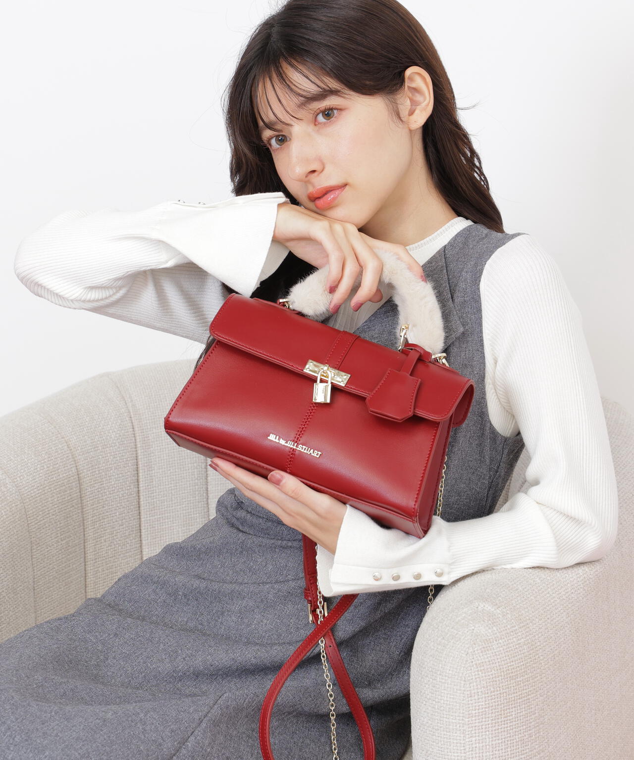 2wayハンドルフラップバッグ