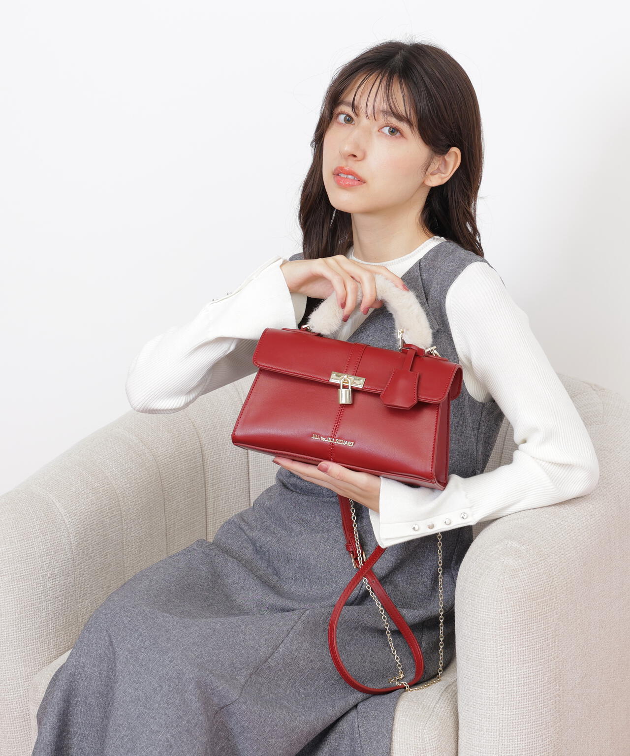 2wayハンドルフラップバッグ