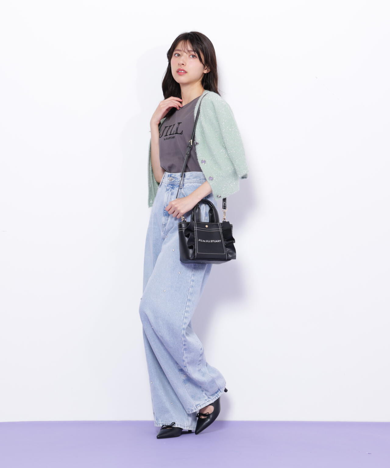 フリルトートミニ＞フェイクレザー | JILL by JILL STUART（ジル バイ