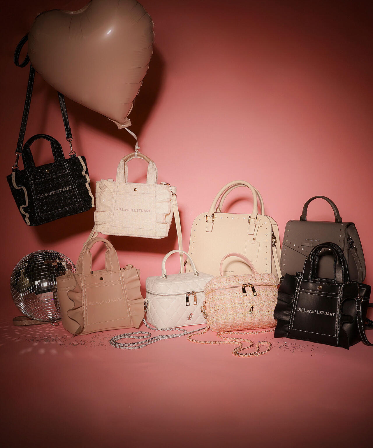 ＜フリルトートミニ＞フェイクレザー