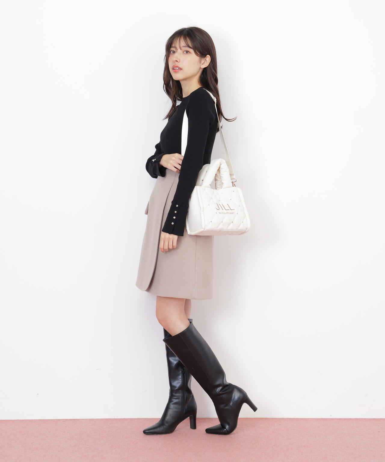 キルティングパフトートバッグ