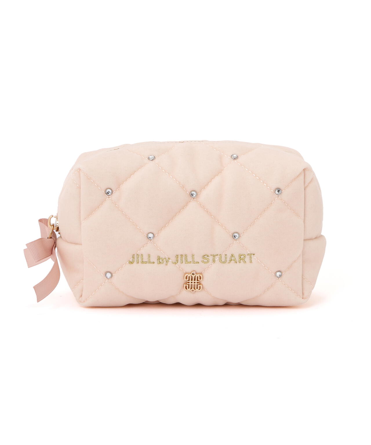 ジル バイ ジルスチュアート JILL by JILLSTUART ポーチ ビジューリボンキルティング レディース ブランド 正規品 新品 ギフト プレゼント 人気 おすすめ 誕生日 記念日 クリスマス 送料無料 ラッピング無料 ビジューリボンキルティングポーチ | JILL by JILL STUART（ジル バイ