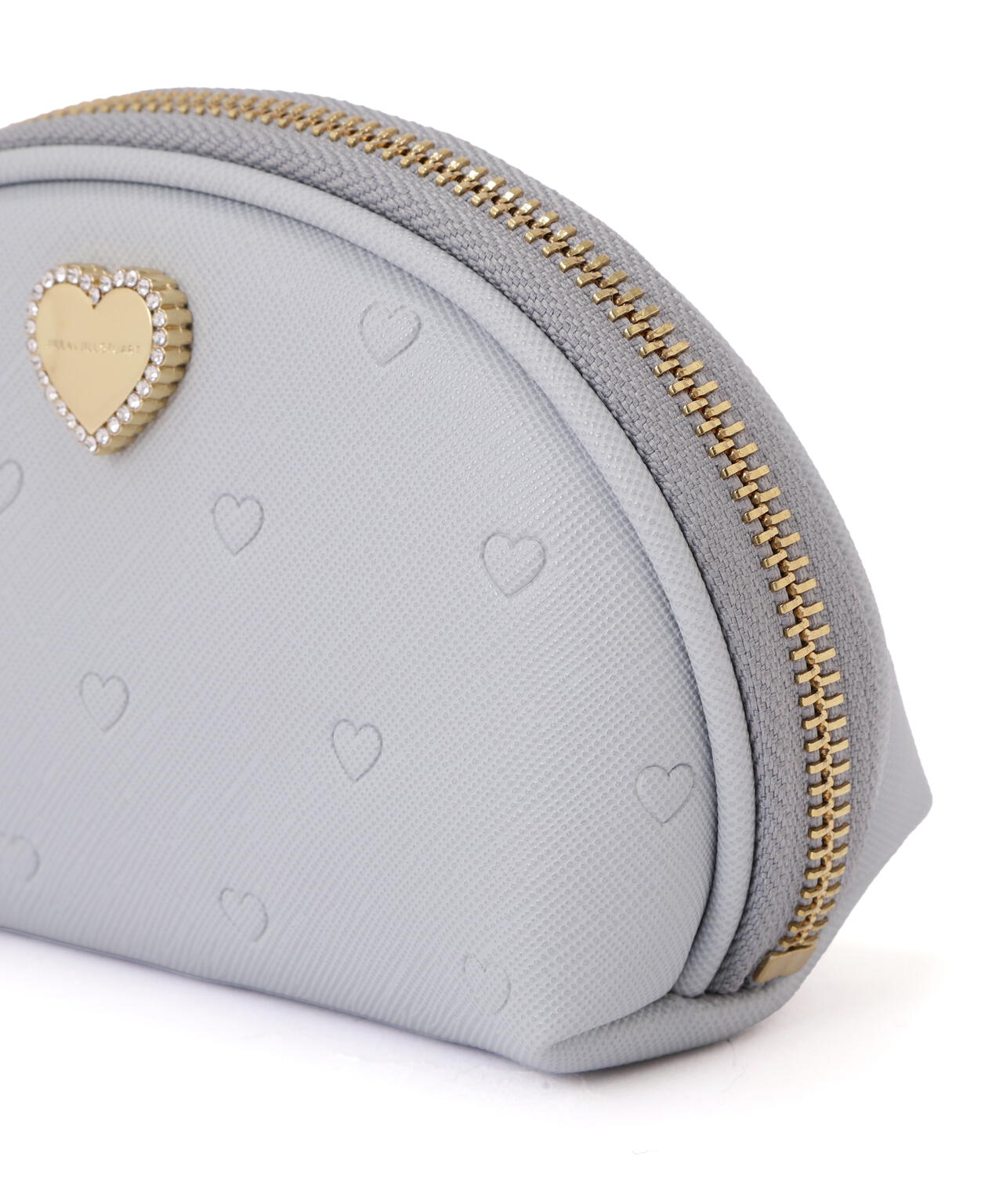 エンボスハートポーチ