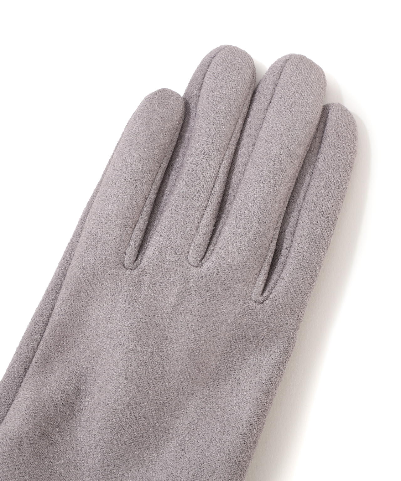 フェイクスエードフェイクファー付きグローブ