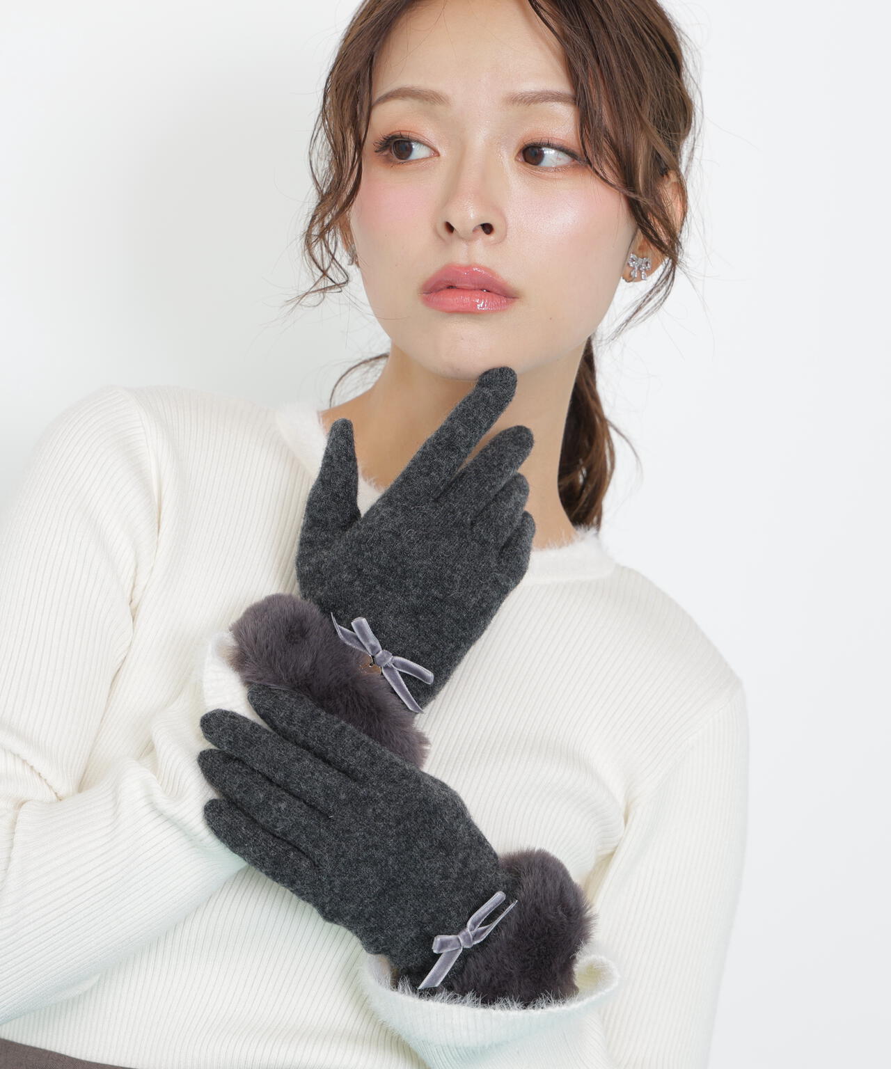 ベロアリボンジャージーグローブ