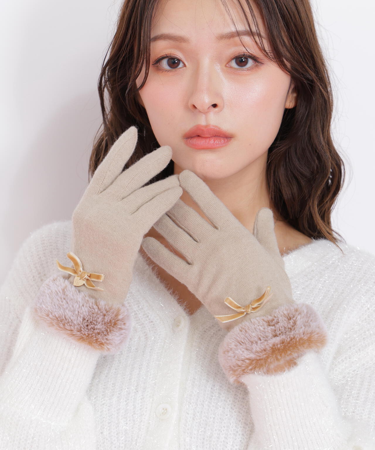 ベロアリボンジャージーグローブ | JILL by JILL STUART（ジル バイ