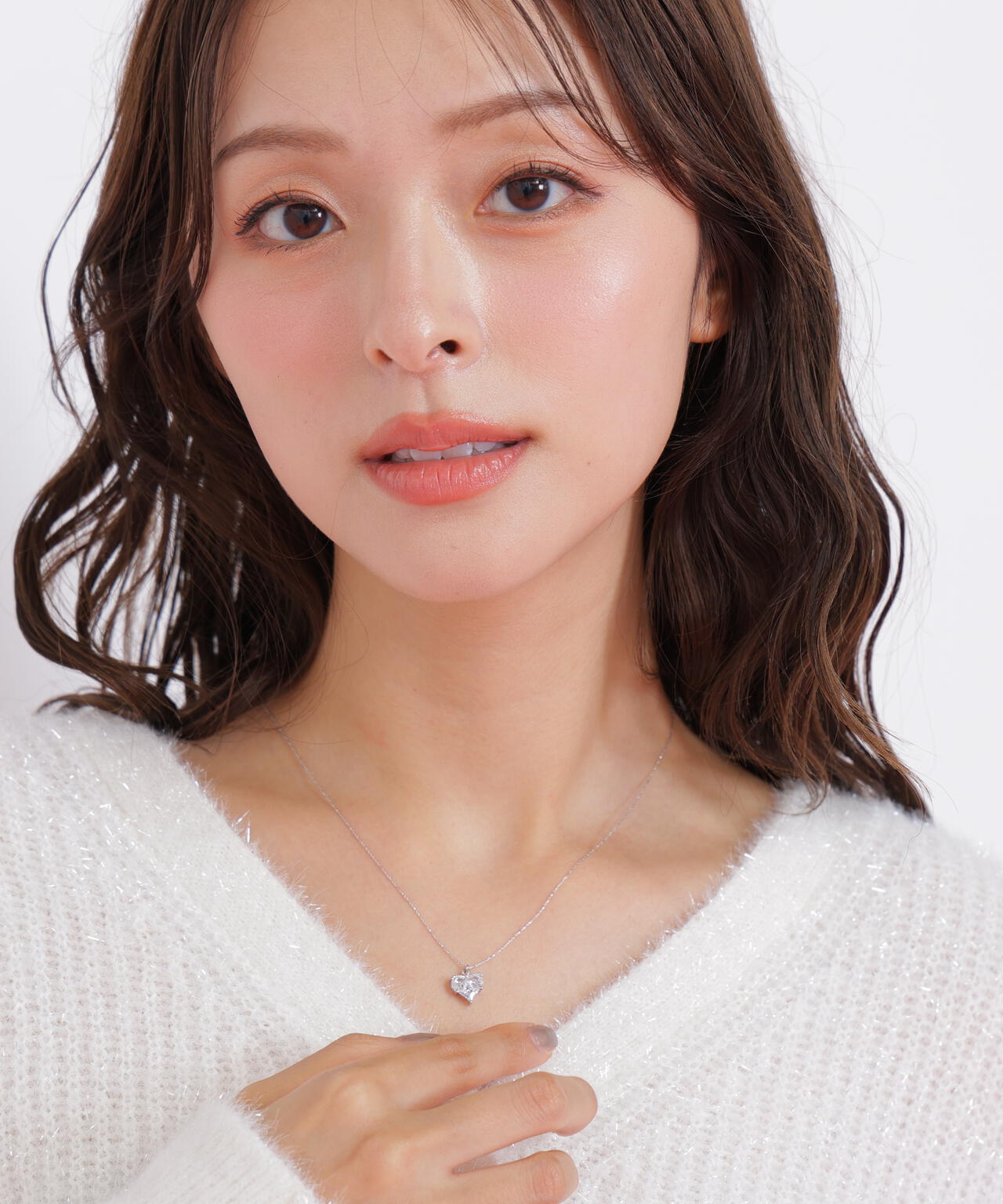 Cubic ハートネックレス