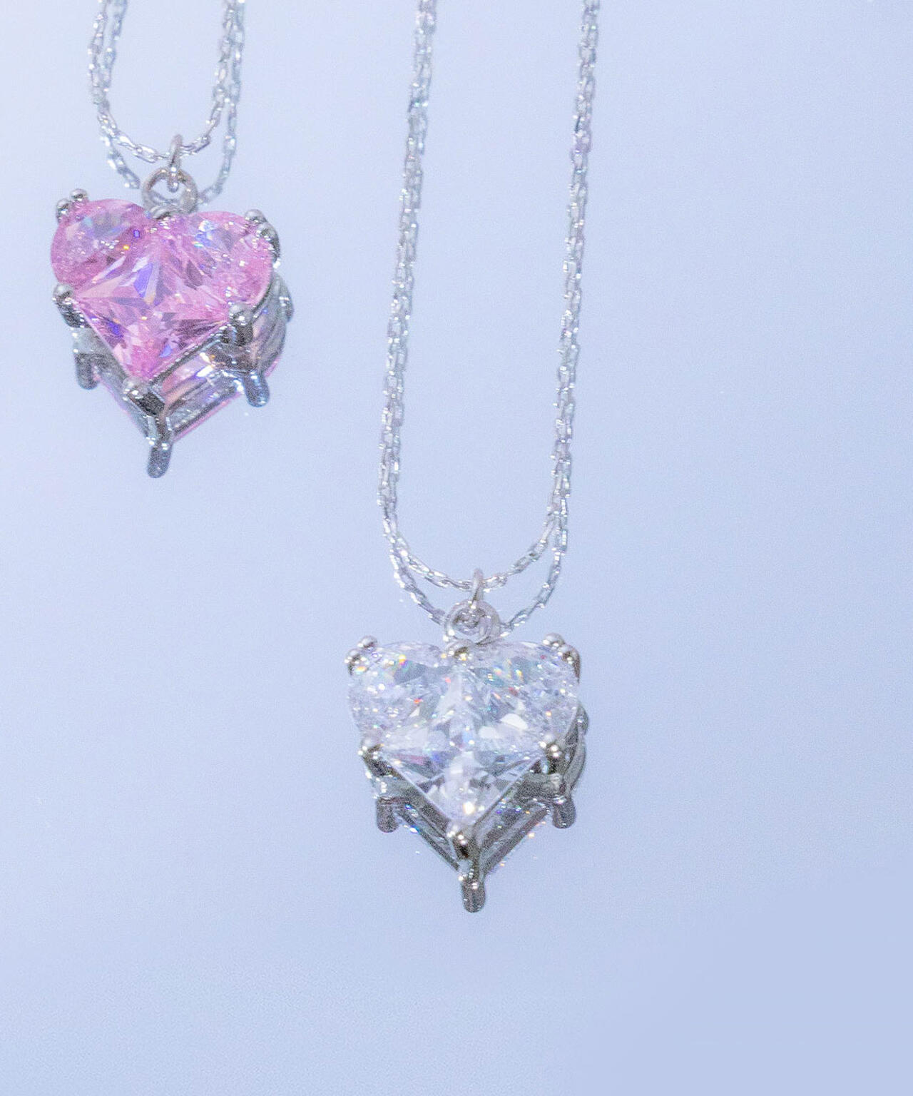 Cubic ハートネックレス