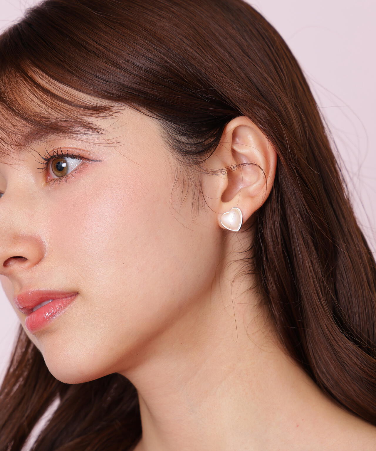 ピンクパールハートピアス | JILL by JILL STUART（ジル バイ ジル