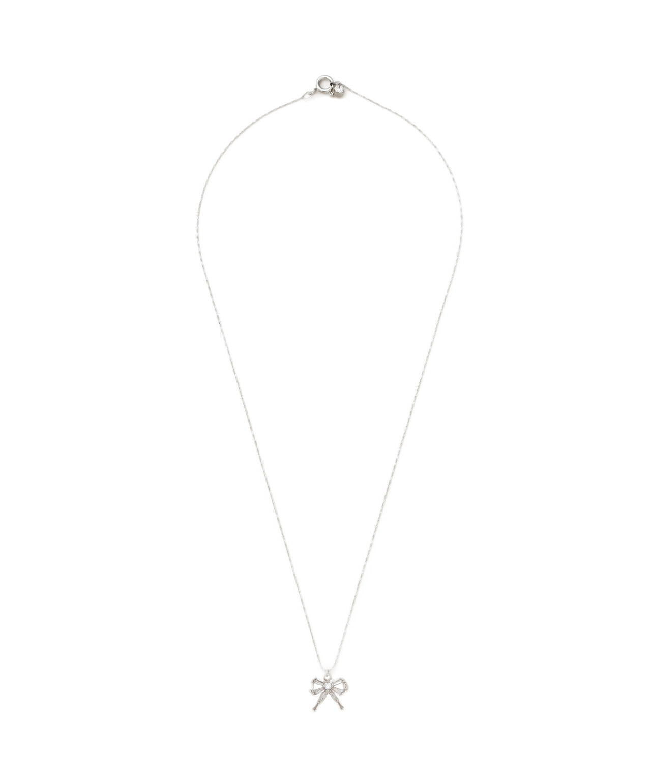 Cubic プチリボンネックレス