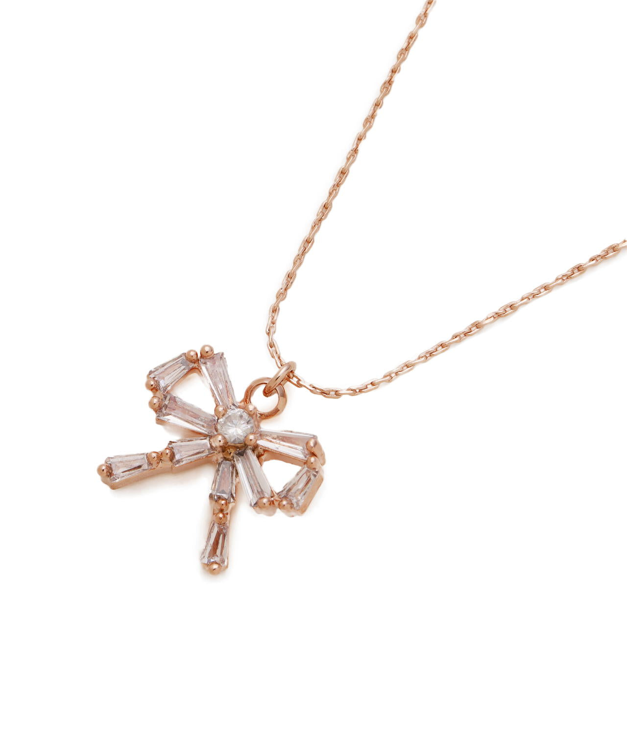 JILL STUART（ジルスチュアート）リボンネックレス K10 JILL STUART（ジルスチュアート） K10 ピンクゴールド リボン