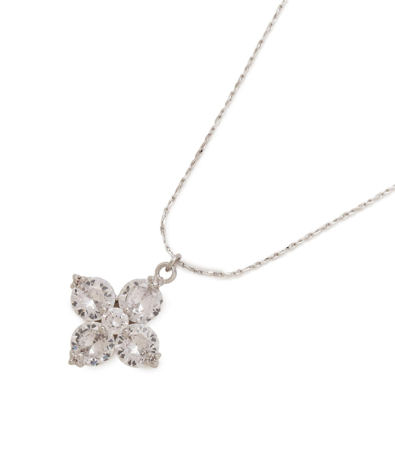 シルバー クローバーネックレス Cubic 大粒クローバーネックレス | JILL by JILL STUART（ジル バイ