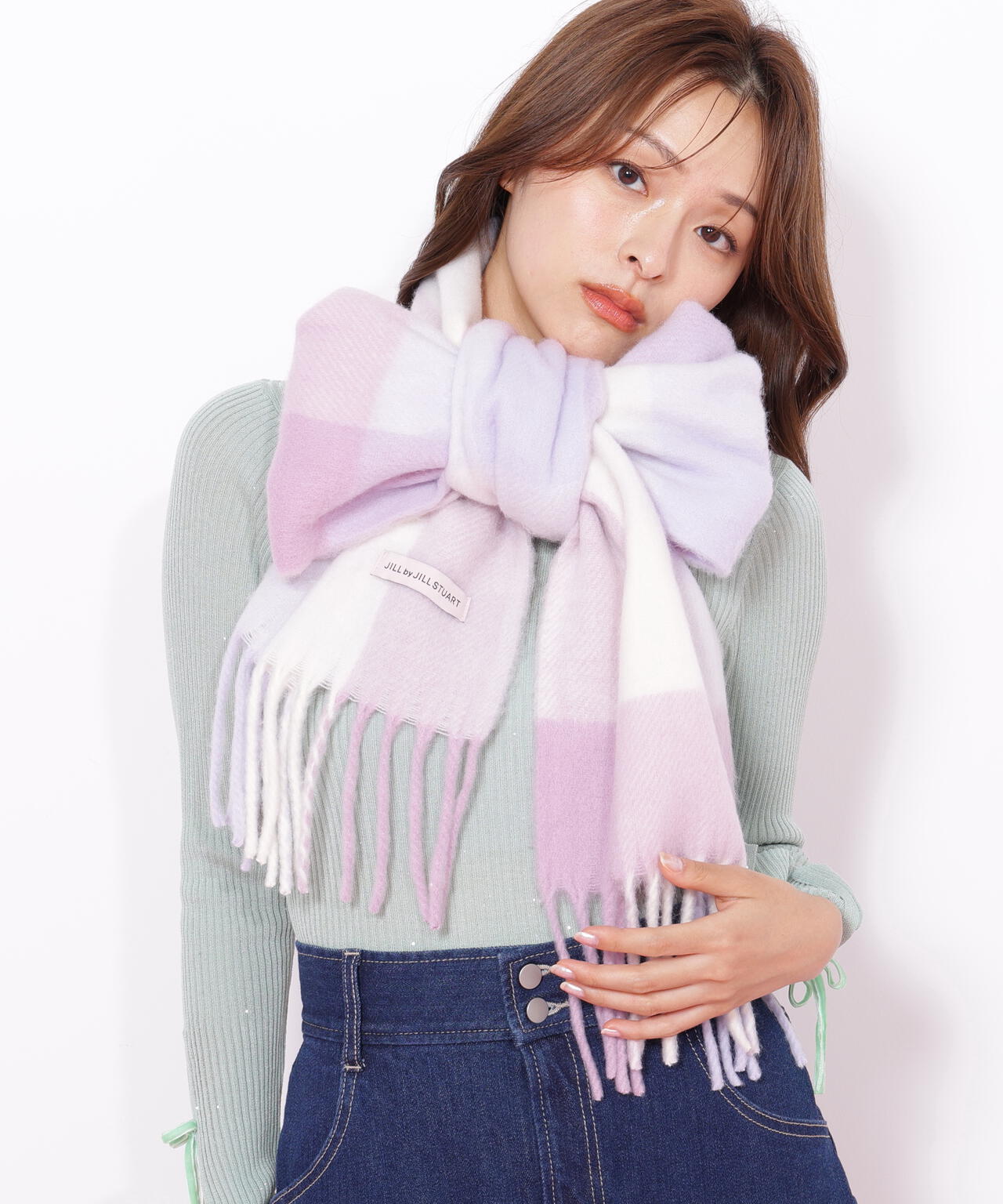 ちぇるみる ブロックチェックストール | JILL by JILL STUART（ジル バイ