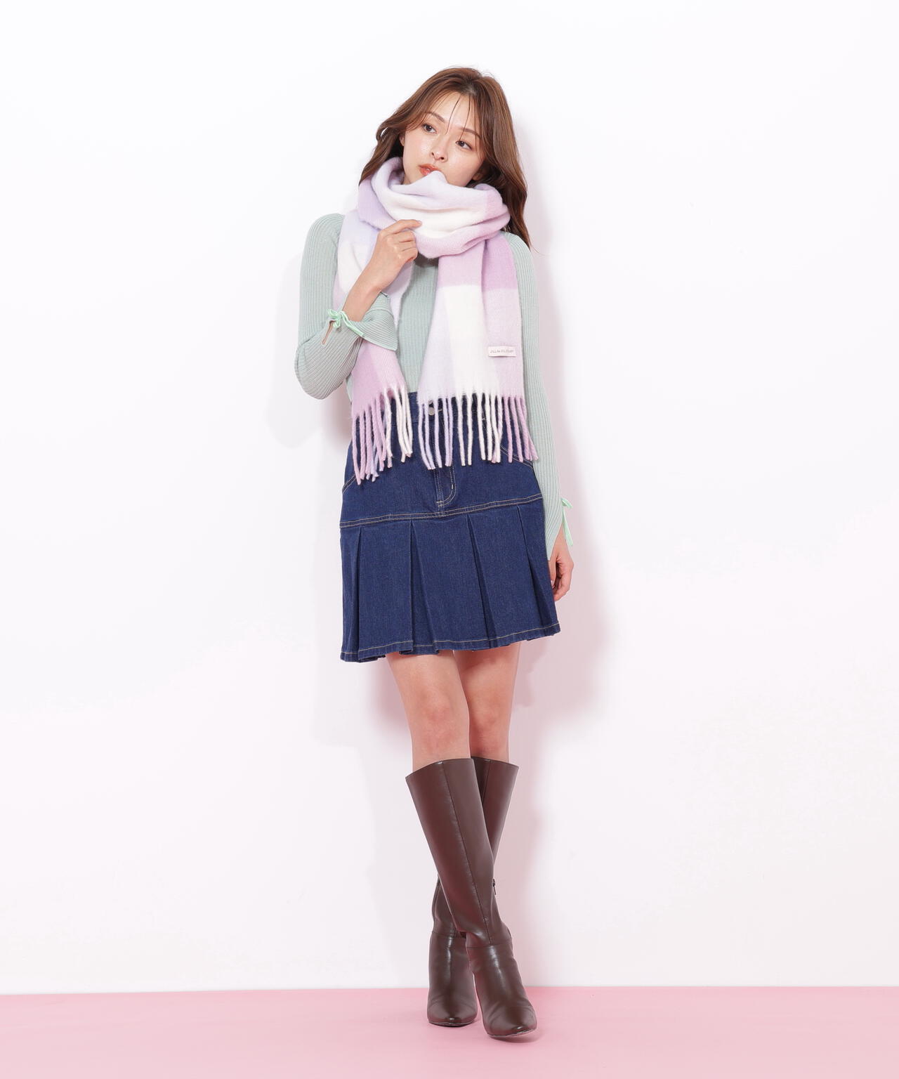 はるちぇる ブロックチェックストール | JILL by JILL STUART（ジル バイ