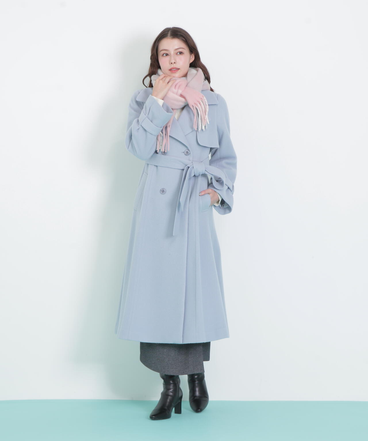 ブロックチェックストール