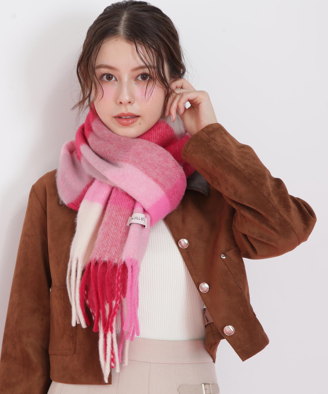 ブロックチェックストール