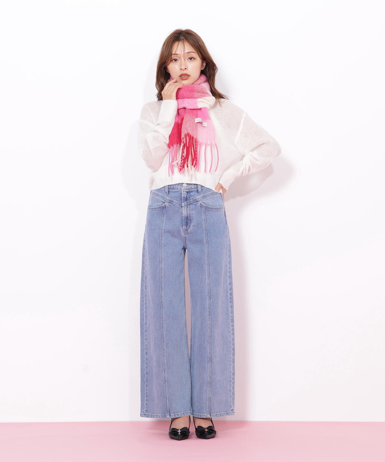 ブロックチェックストール