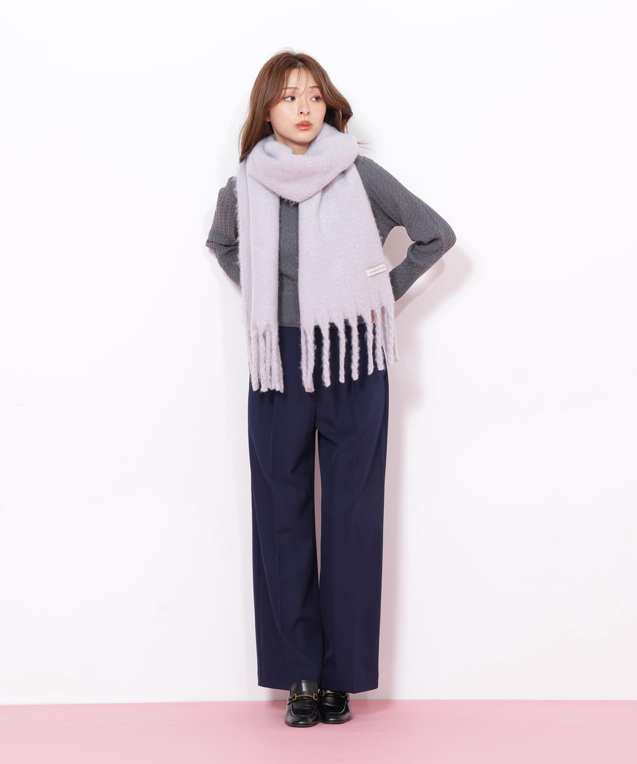 ループヤーンフラッフィーストール