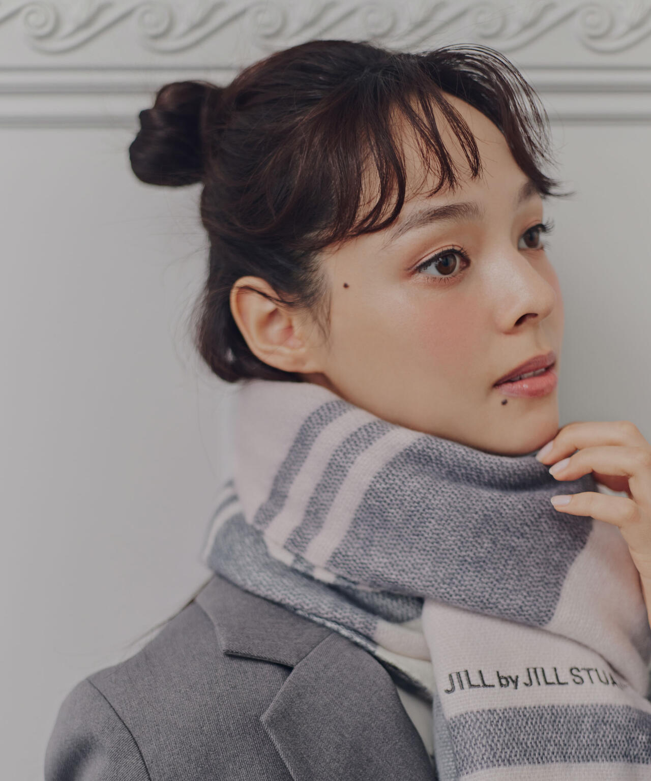 エンブロイダリーロゴチェックストール | JILL by JILL STUART（ジル
