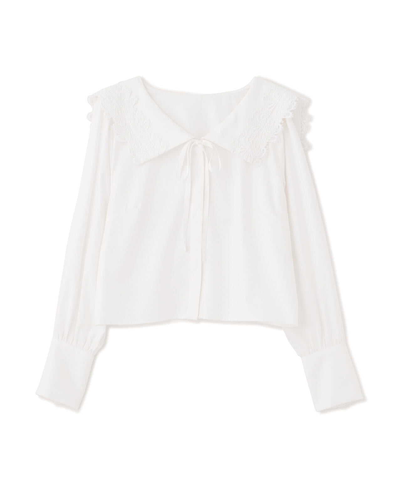 レースセーラーカラーブラウス