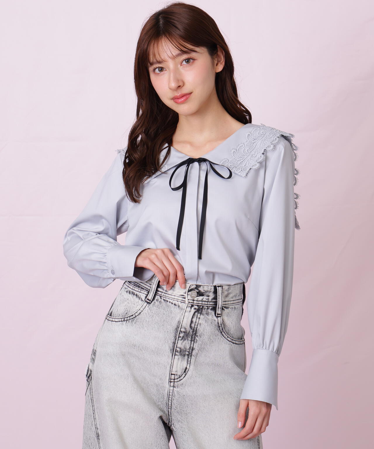 レースセーラーカラーブラウス | JILL by JILL STUART（ジル バイ ジル