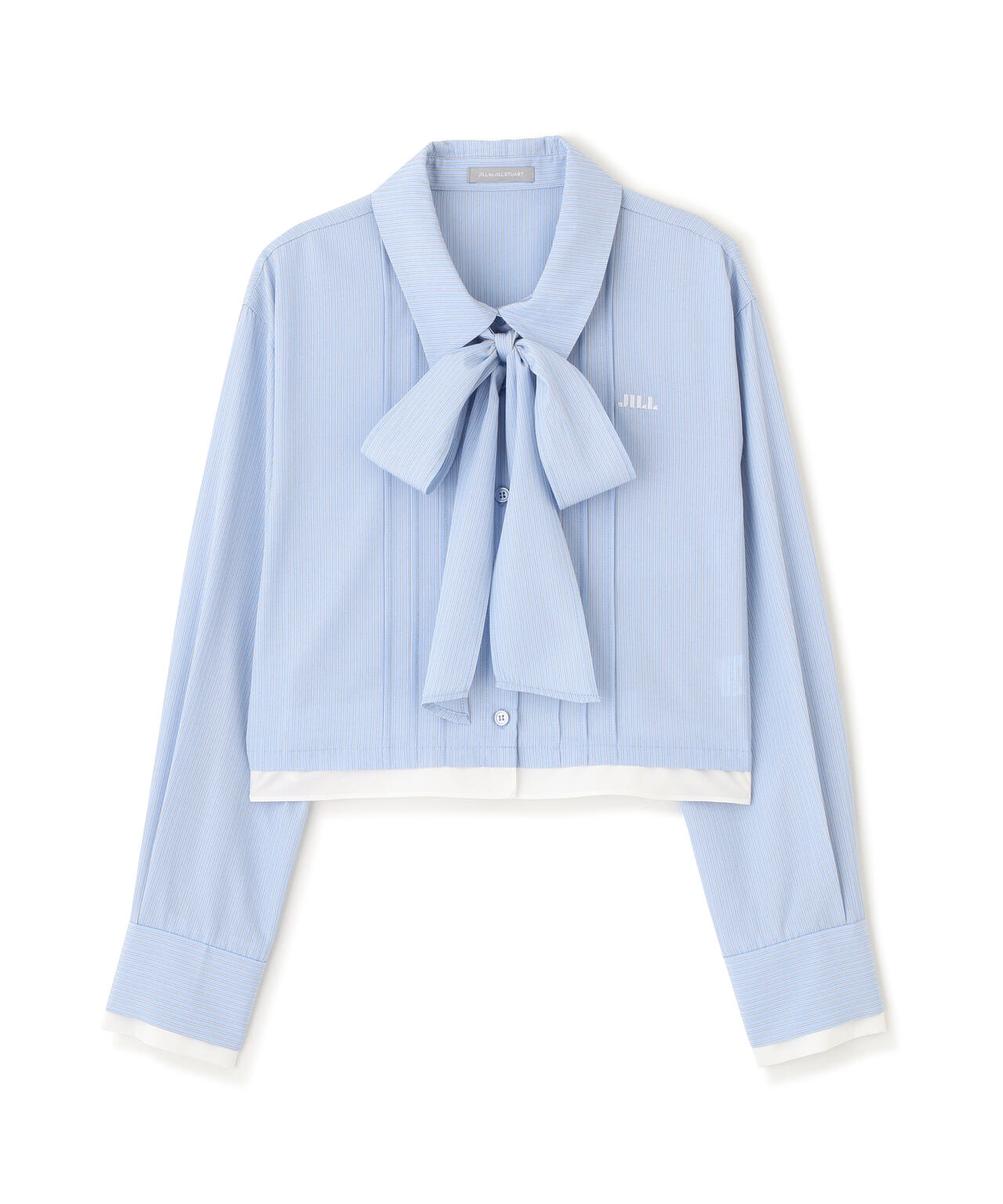 ヘムレイヤードクロップドシャツ