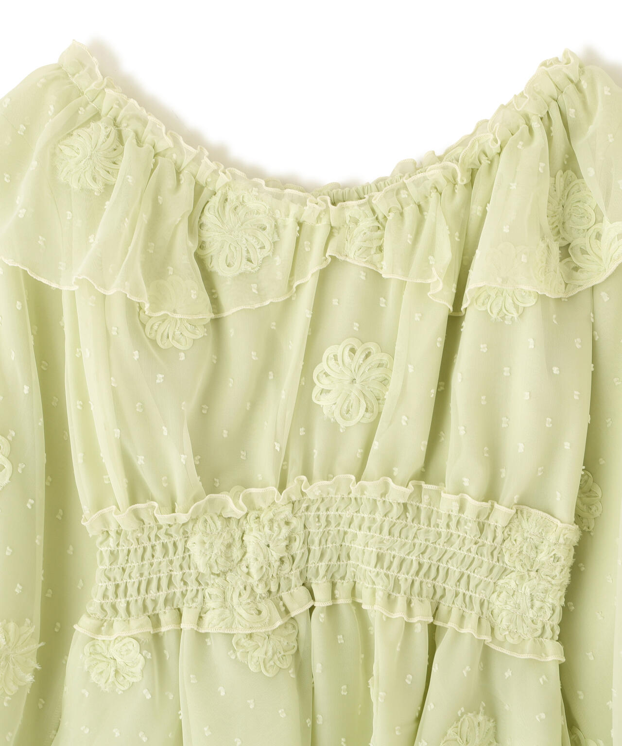 2way立体レースブラウス