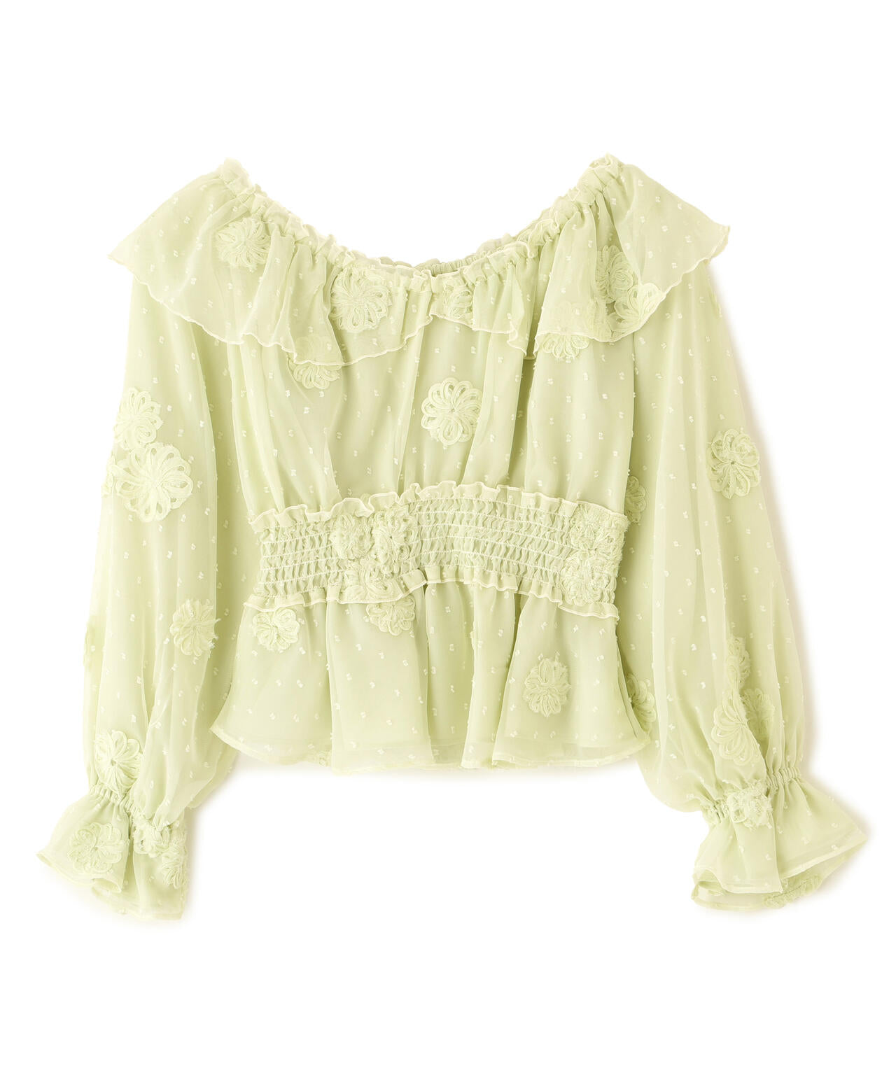 2way立体レースブラウス