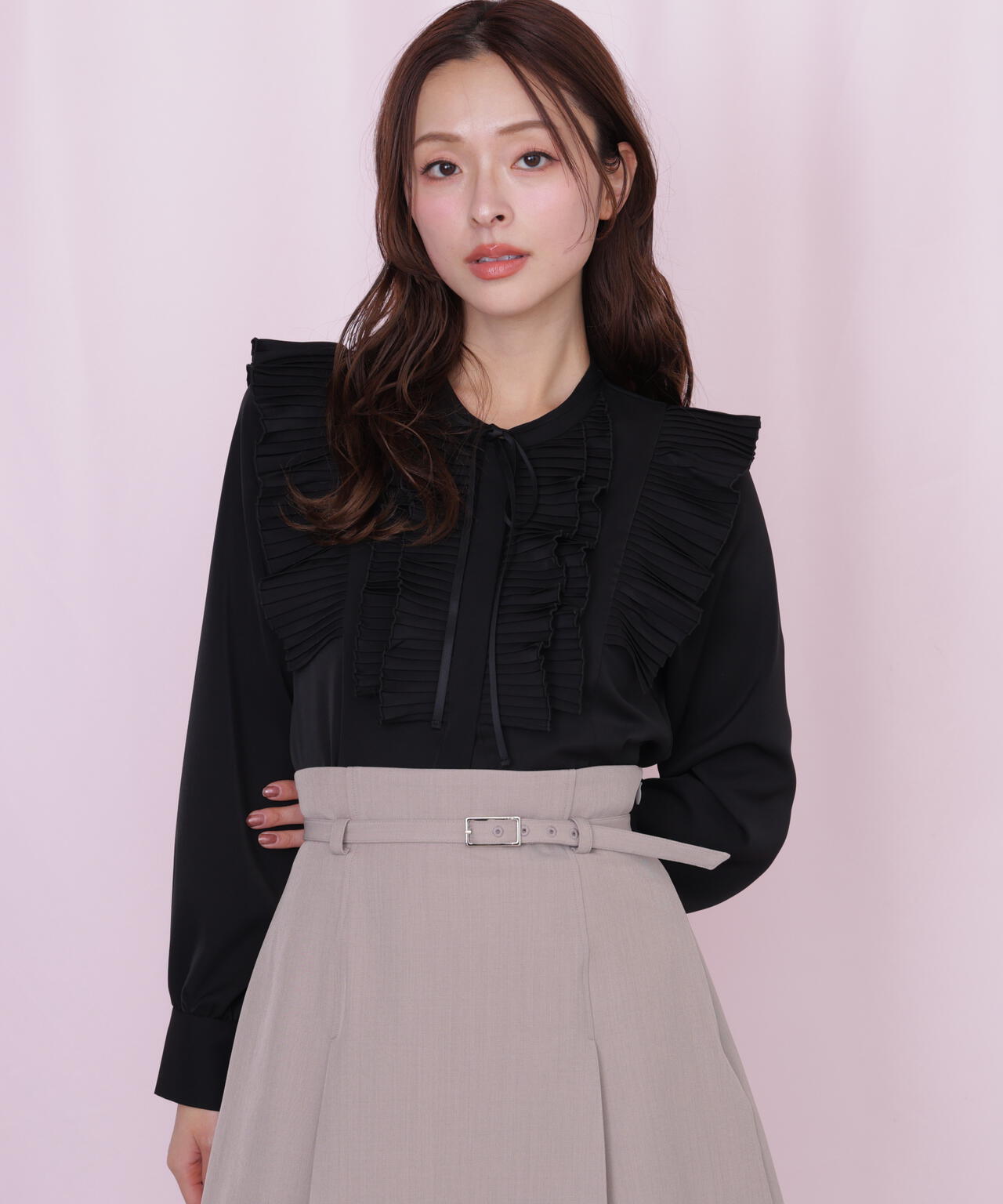 プリーツフリルブラウス | JILL by JILL STUART（ジル バイ ジル