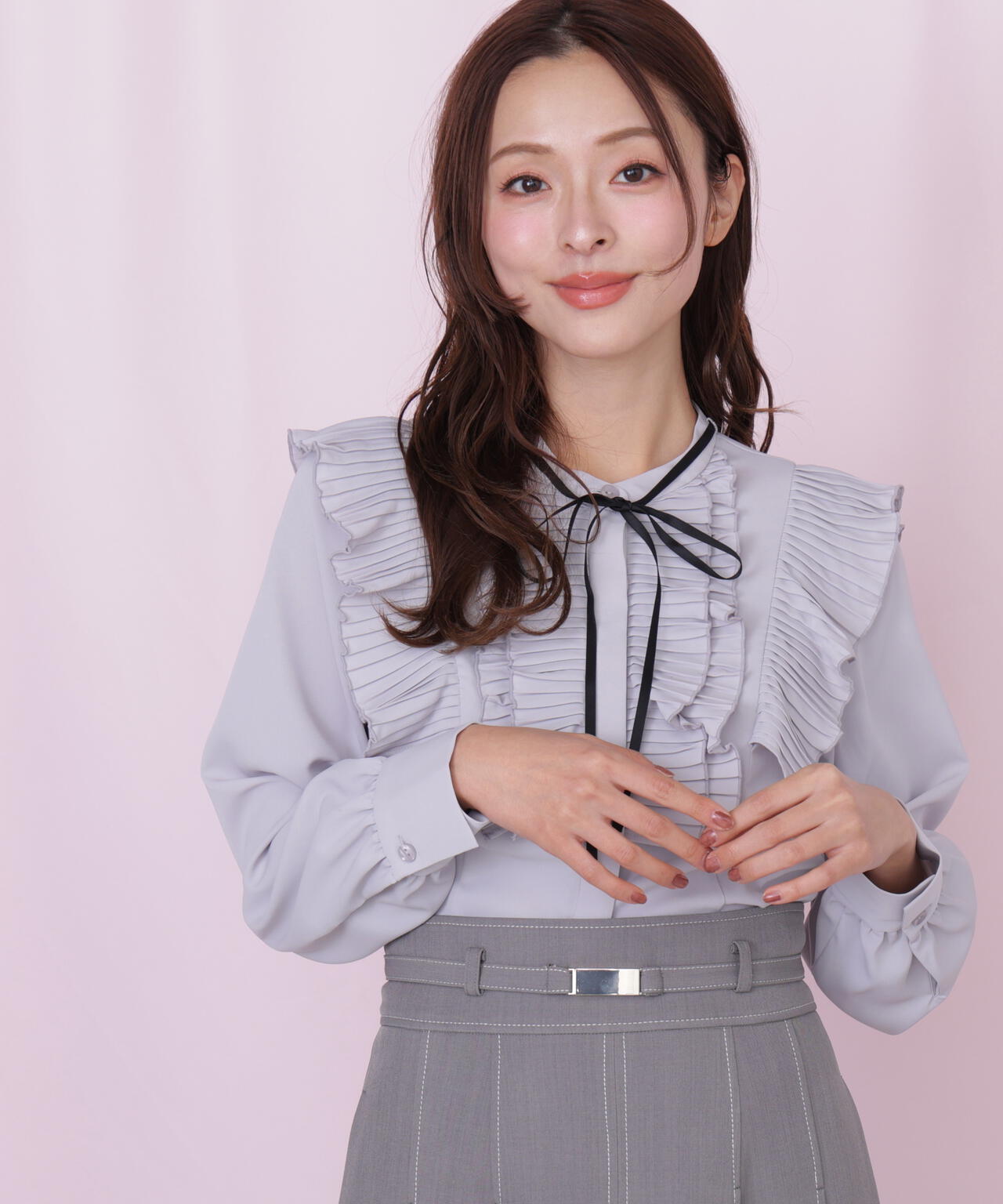 プリーツフリルブラウス | JILL by JILL STUART（ジル バイ ジル