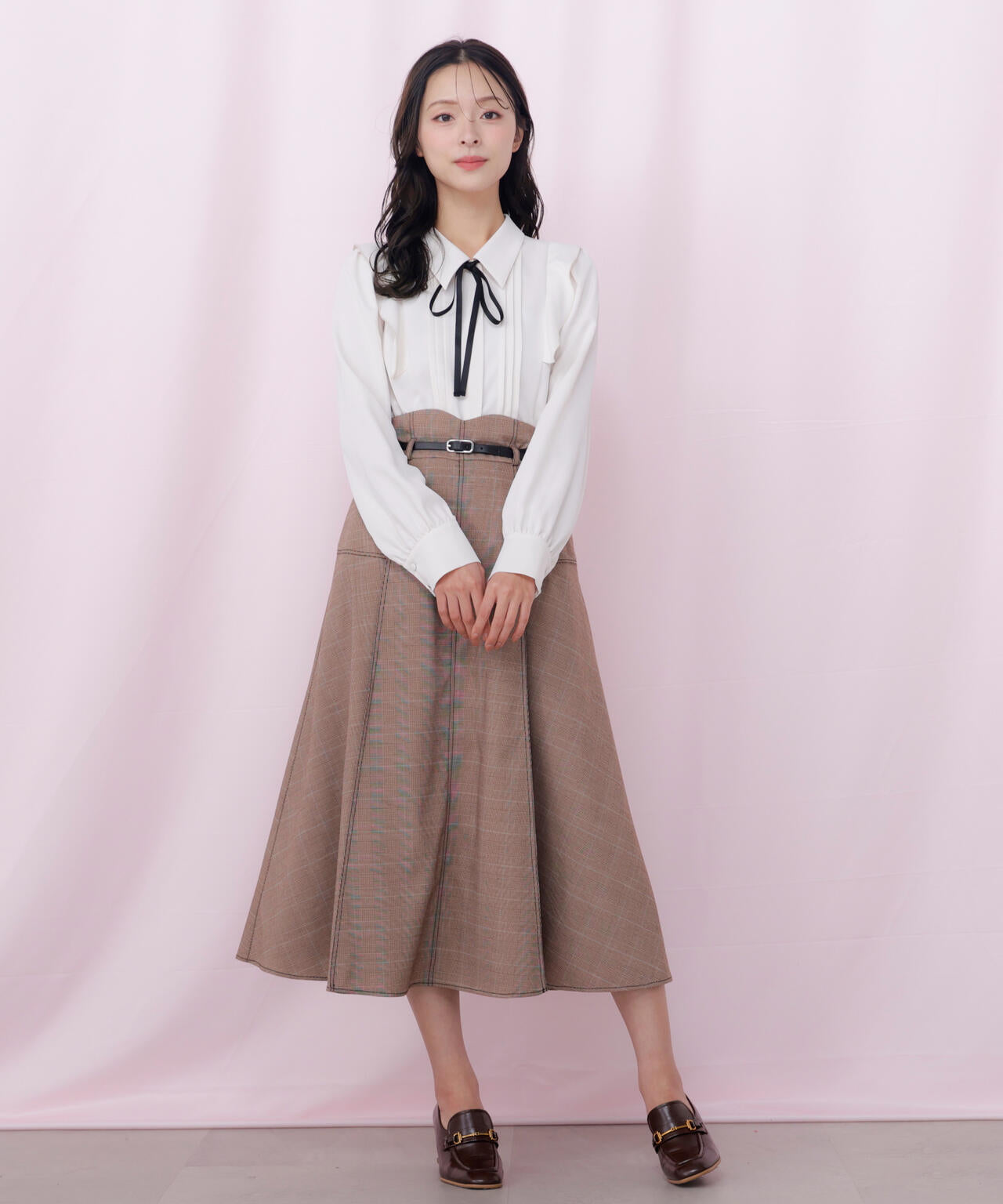 リボン付きピンタックブラウス | JILL by JILL STUART（ジル バイ ジル